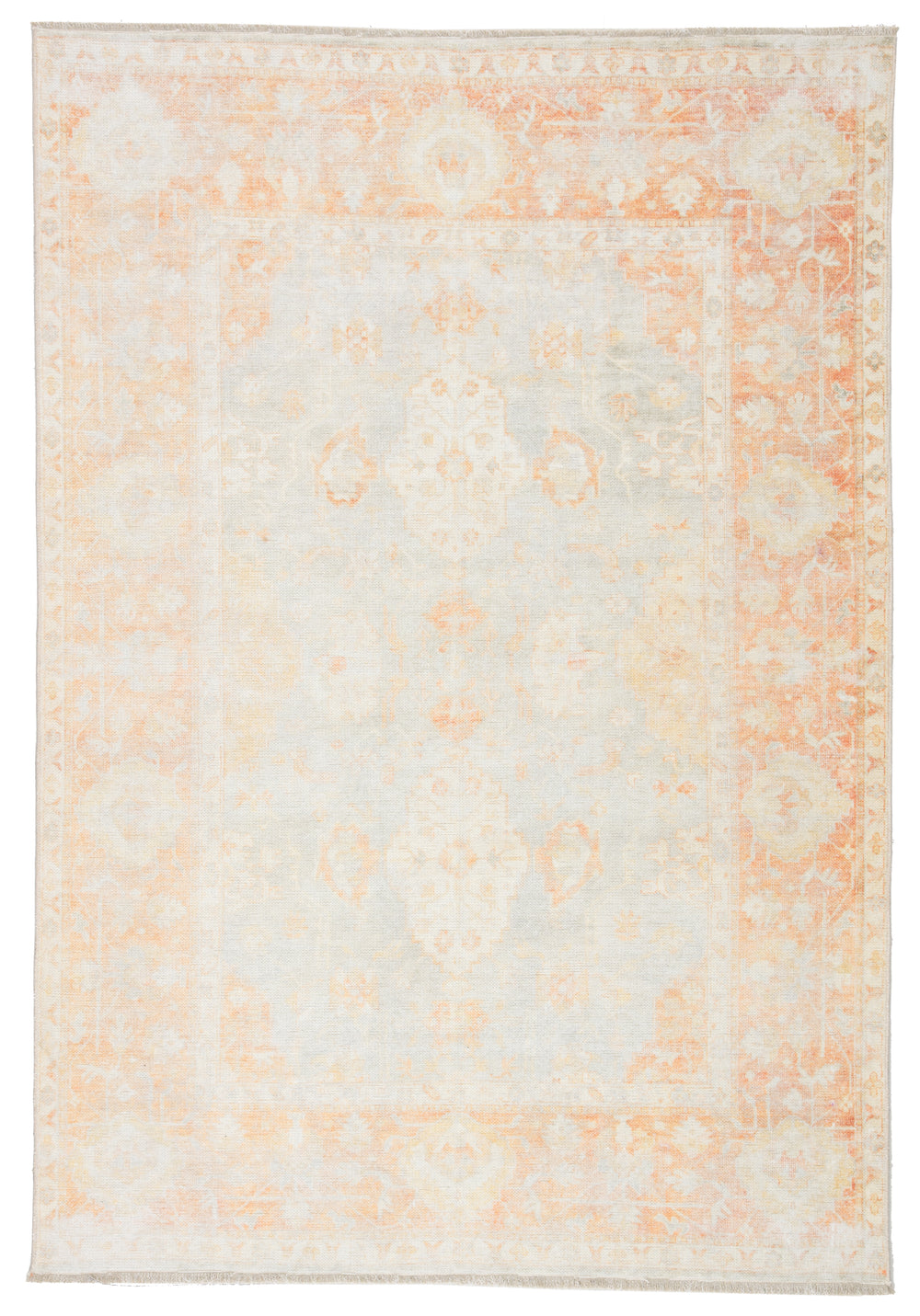 Jaipur Living Patrin Oriental Orange/ Light Gray Area Rug (10'X14')