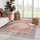 Jaipur Living Avonlea Oriental Blue/ Orange Area Rug (10'X14')