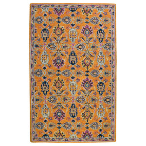 AMER Rugs Boho BOH-1 Hand-Tufted Floral Bohemian Area Rug Orange 7'6" x 9'6"