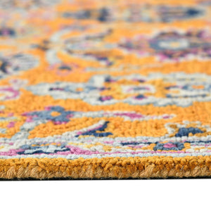 AMER Rugs Boho BOH-1 Hand-Tufted Floral Bohemian Area Rug Orange 7'6" x 9'6"
