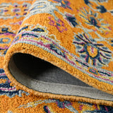 AMER Rugs Boho BOH-1 Hand-Tufted Floral Bohemian Area Rug Orange 7'6" x 9'6"