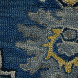 AMER Rugs Boho BOH-11 Hand-Tufted Medallion Bohemian Area Rug Denim Blue 7'6" x 9'6"