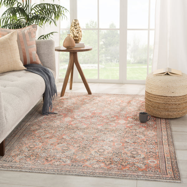 Jaipur Living Thistle Oriental Orange/ Cream Area Rug (10'X14')