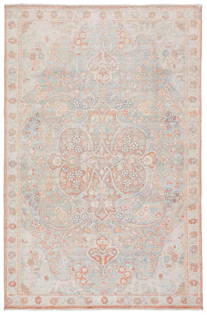 Jaipur Living Boheme Collection BOH15 Fay 78% Cotton 16% Polyester 6% Polyester Chenille Machine Made Bohemian Medallion Rug RUG145879