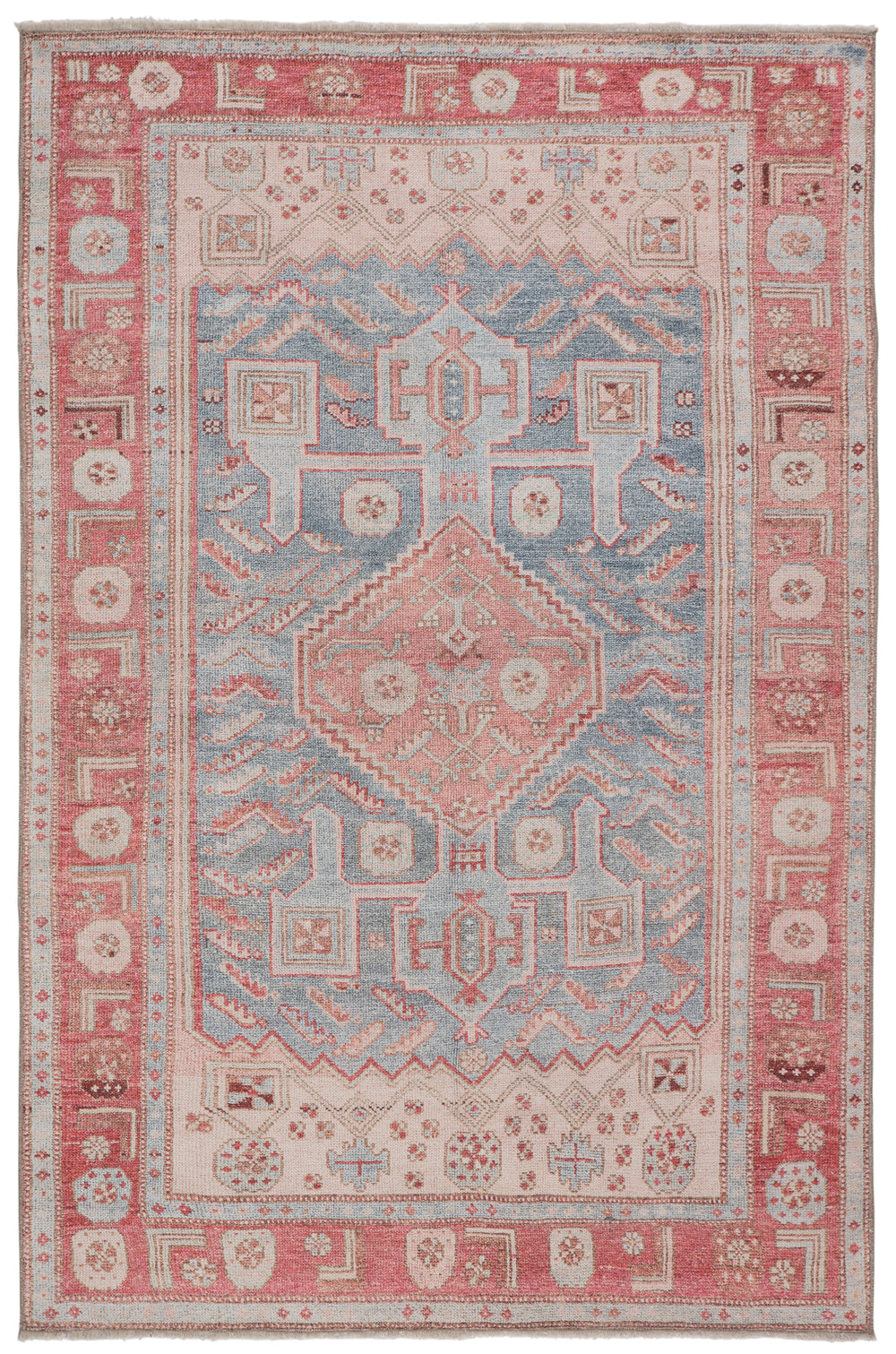 Jaipur Living Fiddler Medallion Pink/ Blue Area Rug (10'X14')