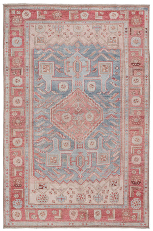 Jaipur Living Fiddler Medallion Pink/ Blue Area Rug (10'X14')