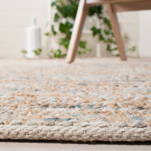 Bohemian 901 Handwoven 85% Jute, 15% Wool Rug Natural / Blue 85% Jute, 15% Wool BOH901M-5