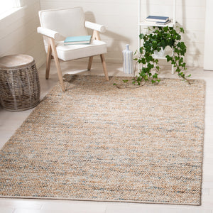 Bohemian 901 Handwoven 85% Jute, 15% Wool Rug Natural / Blue 85% Jute, 15% Wool BOH901M-5