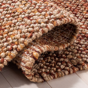 Bohemian 901 Handwoven 85% Jute, 15% Wool Rug Natural / Rust 85% Jute, 15% Wool BOH901P-5