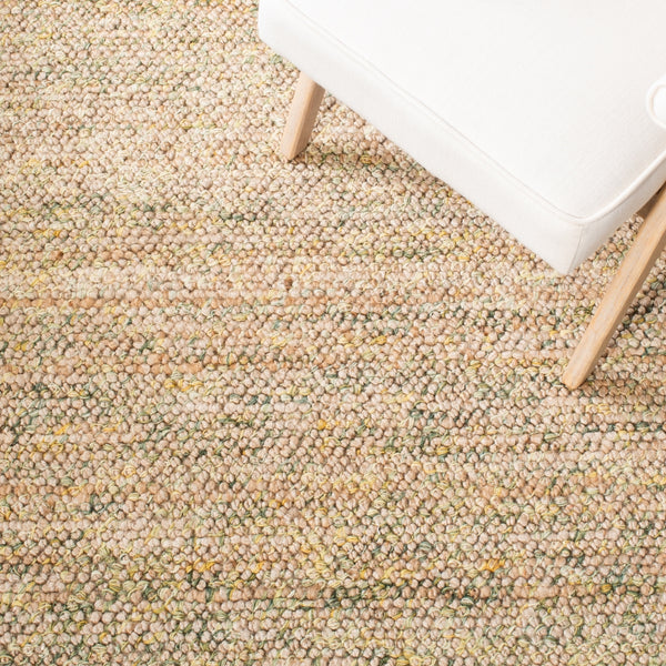 Bohemian 901 Handwoven 85% Jute, 15% Wool Rug Natural / Green 85% Jute, 15% Wool BOH901Y-5