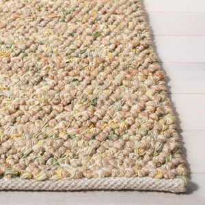 Bohemian 901 Handwoven 85% Jute, 15% Wool Rug Natural / Green 85% Jute, 15% Wool BOH901Y-5