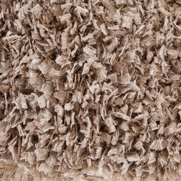 Chandra Rugs Bolero 100% Polyester Hand-Woven Contemporary Shag Rug Taupe 9' x 13'