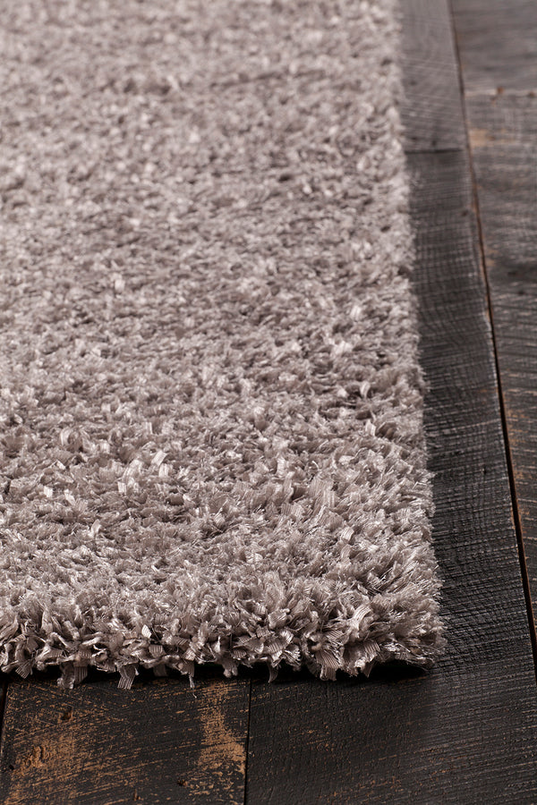 Chandra Rugs Bolero 100% Polyester Hand-Woven Contemporary Shag Rug Beige 9' x 13'