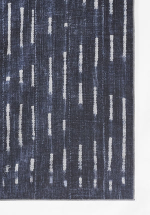Momeni Novogratz Bolt BOL-1 Machine Made Contemporary Geometric Indoor Area Rug Denim 9' x 12' BOLT0BOL-1DNM90C0