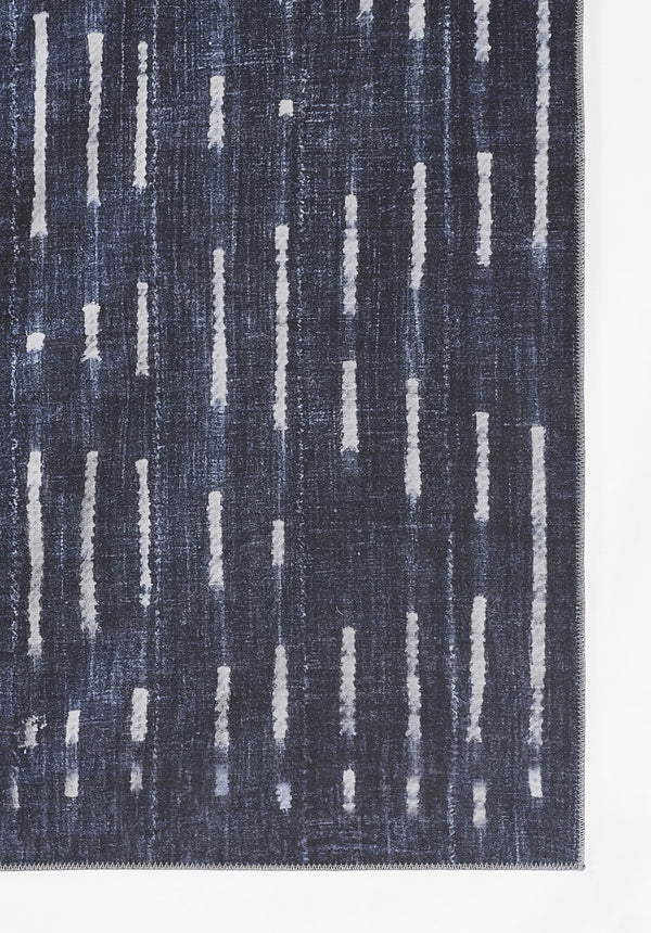Momeni Novogratz Bolt BOL-1 Machine Made Contemporary Geometric Indoor Area Rug Denim 9' x 12' BOLT0BOL-1DNM90C0