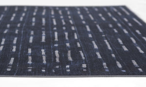 Momeni Novogratz Bolt BOL-1 Machine Made Contemporary Geometric Indoor Area Rug Denim 9' x 12' BOLT0BOL-1DNM90C0