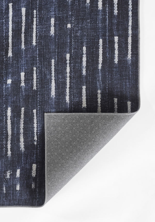 Momeni Novogratz Bolt BOL-1 Machine Made Contemporary Geometric Indoor Area Rug Denim 9' x 12' BOLT0BOL-1DNM90C0