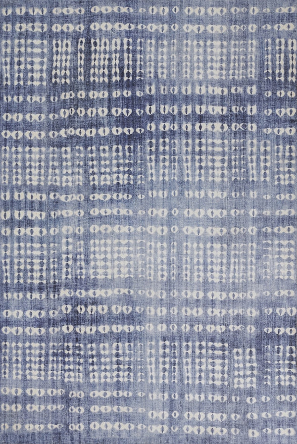 Momeni Novogratz Bolt BOL-2 Machine Made Contemporary Geometric Indoor Area Rug Blue 9' x 12' BOLT0BOL-2BLU90C0