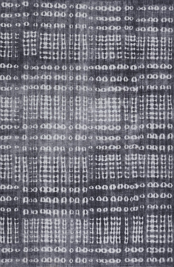 Momeni Novogratz Bolt BOL-2 Machine Made Contemporary Geometric Indoor Area Rug Charcoal 9' x 12' BOLT0BOL-2CHR90C0