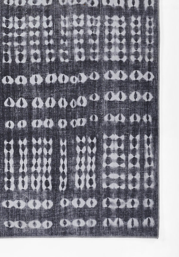 Momeni Novogratz Bolt BOL-2 Machine Made Contemporary Geometric Indoor Area Rug Charcoal 9' x 12' BOLT0BOL-2CHR90C0