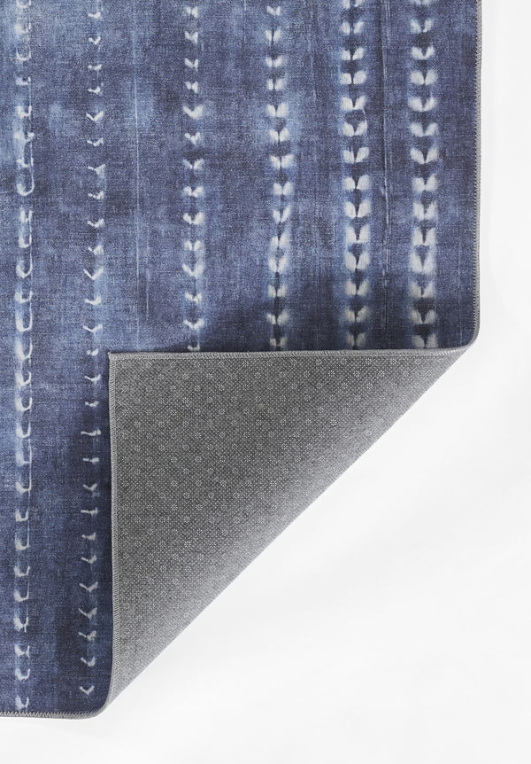 Momeni Novogratz Bolt BOL-3 Machine Made Contemporary Geometric Indoor Area Rug Denim 9' x 12' BOLT0BOL-3DNM90C0