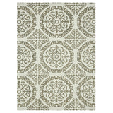 AMER Rugs Boston BOS-22 Hand-Tufted Geometric Transitional Area Rug Ivory 7'6" x 9'6"