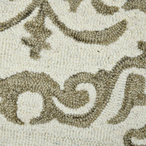 AMER Rugs Boston BOS-22 Hand-Tufted Geometric Transitional Area Rug Ivory 7'6" x 9'6"