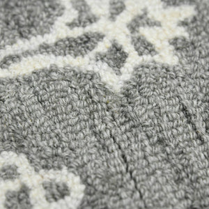 AMER Rugs Boston BOS-33 Hand-Tufted Geometric Transitional Area Rug Light Gray 7'6" x 9'6"