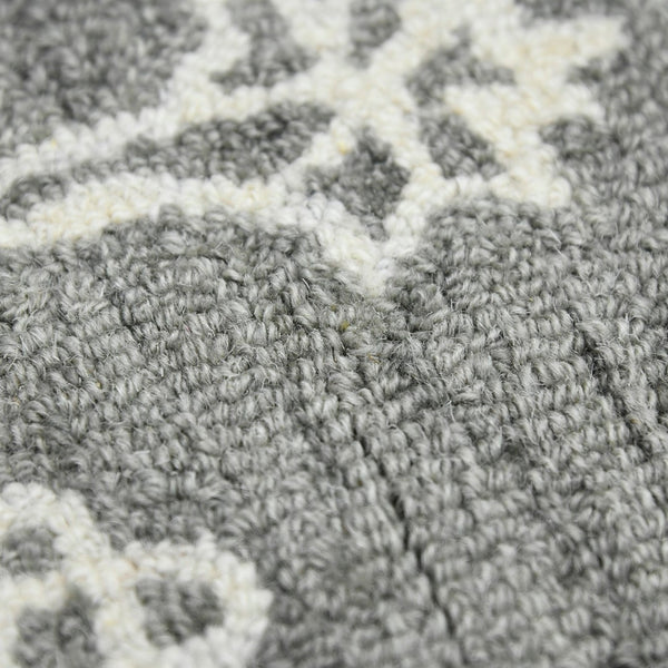 AMER Rugs Boston BOS-33 Hand-Tufted Geometric Transitional Area Rug Light Gray 7'6" x 9'6"