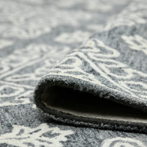 AMER Rugs Boston BOS-34 Hand-Tufted Geometric Transitional Area Rug Dark Gray 7'6" x 9'6"