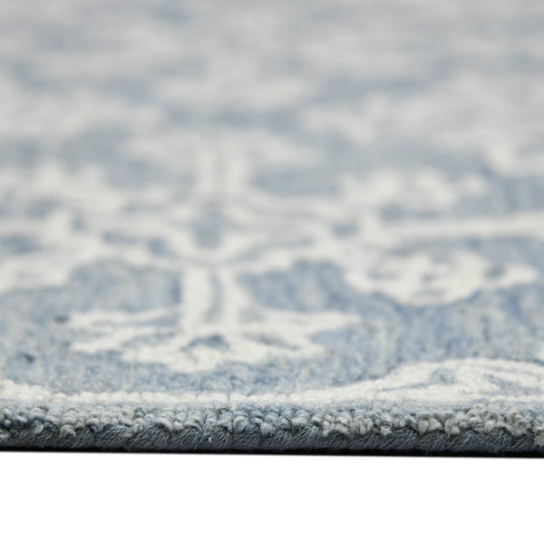 AMER Rugs Boston BOS-35 Hand-Tufted Geometric Transitional Area Rug Blue 7'6" x 9'6"