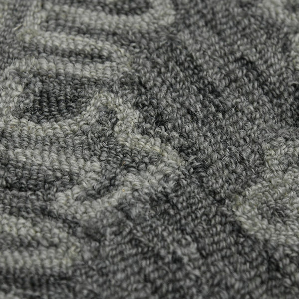 AMER Rugs Boston BOS-36 Hand-Tufted Geometric Transitional Area Rug Graphite 7'6" x 9'6"