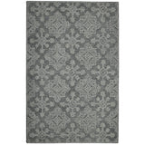 AMER Rugs Boston BOS-36 Hand-Tufted Geometric Transitional Area Rug Graphite 7'6" x 9'6"