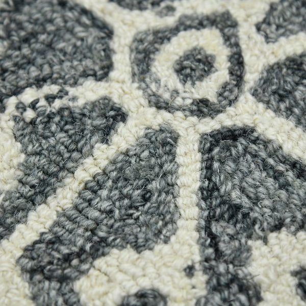 AMER Rugs Boston BOS-61 Hand-Tufted Geometric Transitional Area Rug Gray 7'6" x 9'6"