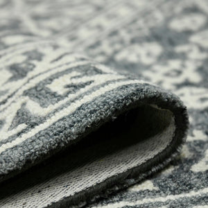 AMER Rugs Boston BOS-61 Hand-Tufted Geometric Transitional Area Rug Gray 7'6" x 9'6"