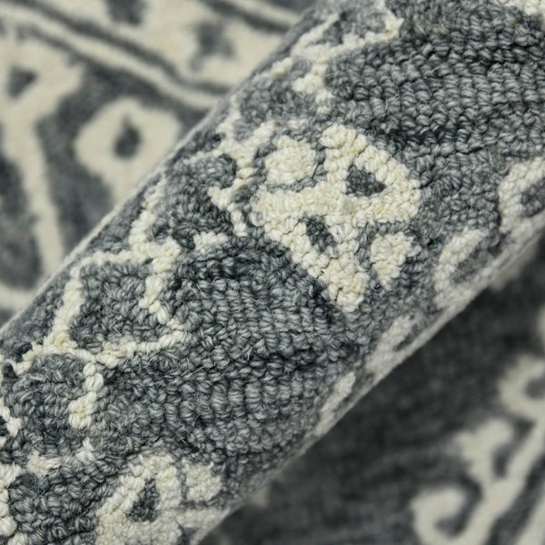 AMER Rugs Boston BOS-61 Hand-Tufted Geometric Transitional Area Rug Gray 7'6" x 9'6"