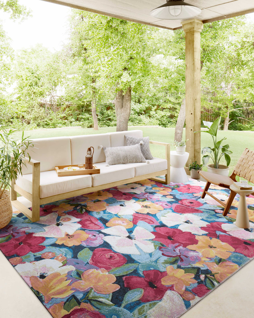 Loloi Loloi II Botanical BOT-02 Indoor/Outdoor Power Loomed Polypropylene | Polyester Rug BOTABOT-02NVMLA6D9