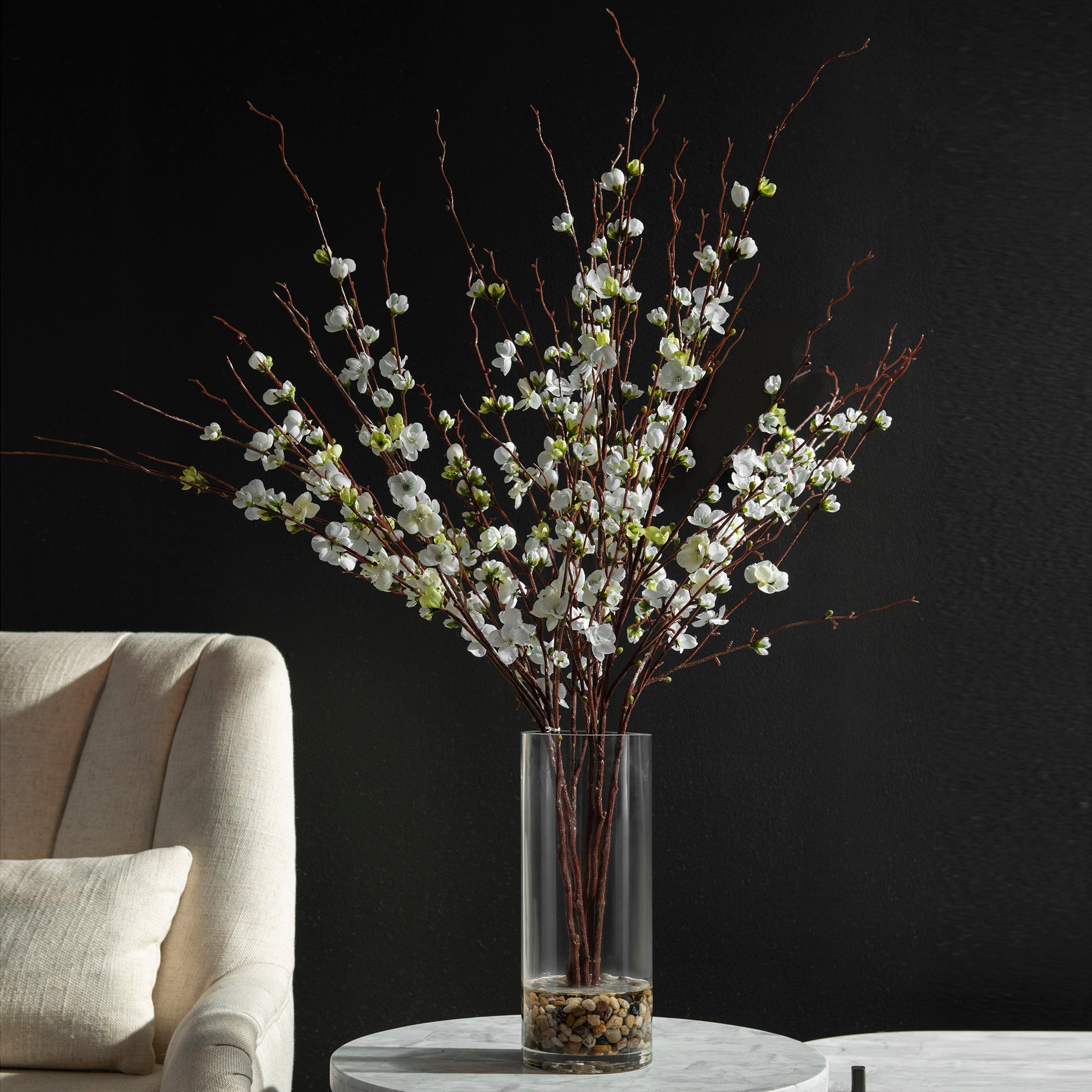 Uttermost Quince Blossoms Silk Centerpiece - Thumbnail 4