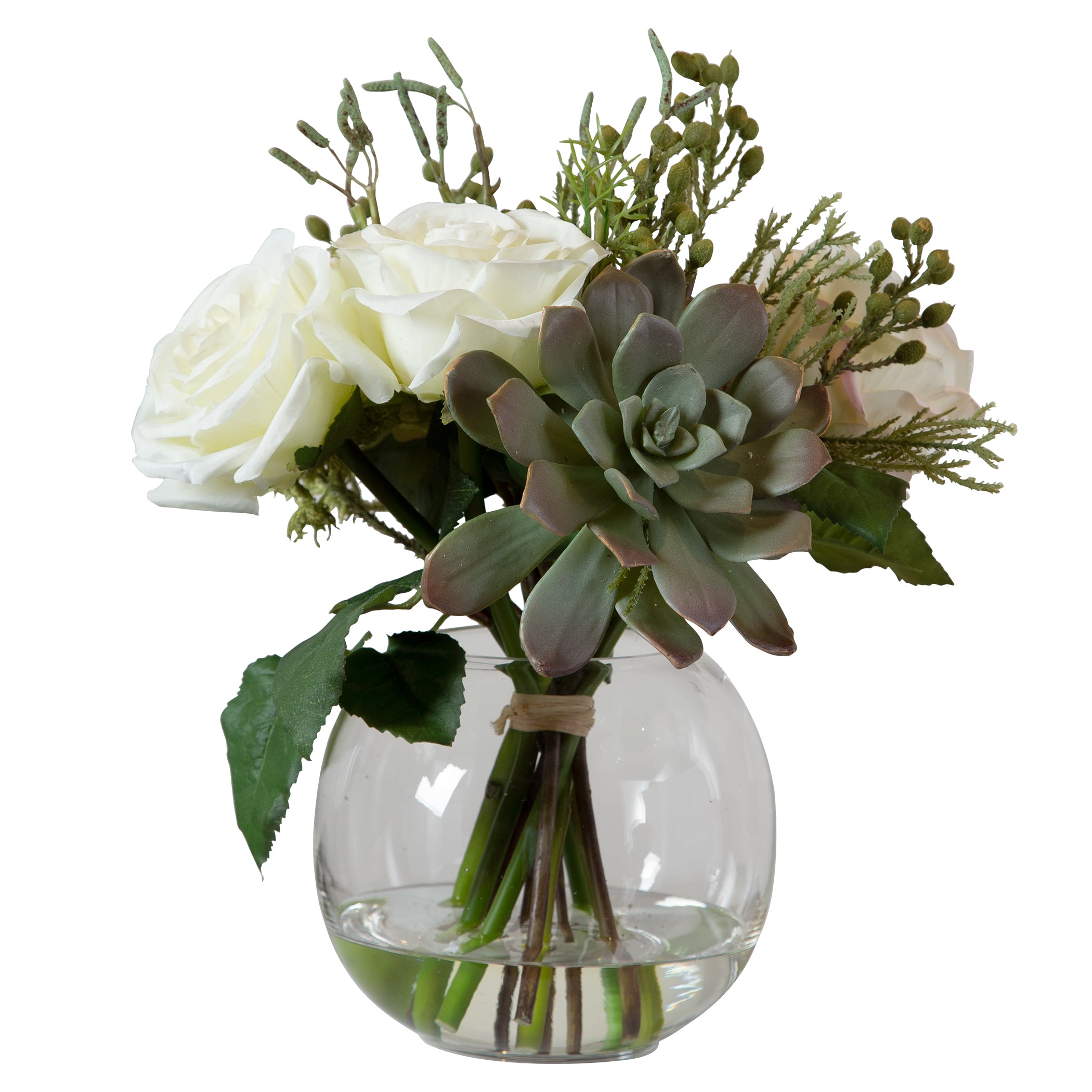 Uttermost Belmonte Floral Bouquet and Vase