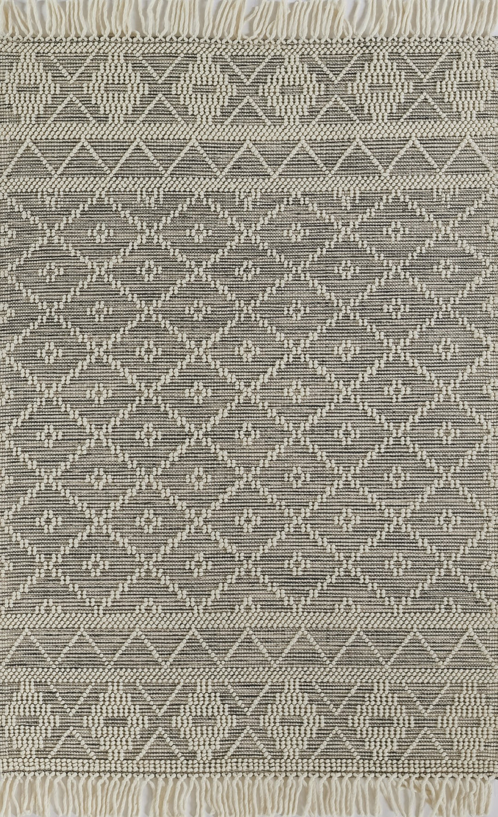 Momeni Boulder BOU-1 Hand Woven Contemporary Geometric Indoor Area Rug Charcoal 9' x 12' BOULDBOU-1CHR90C0