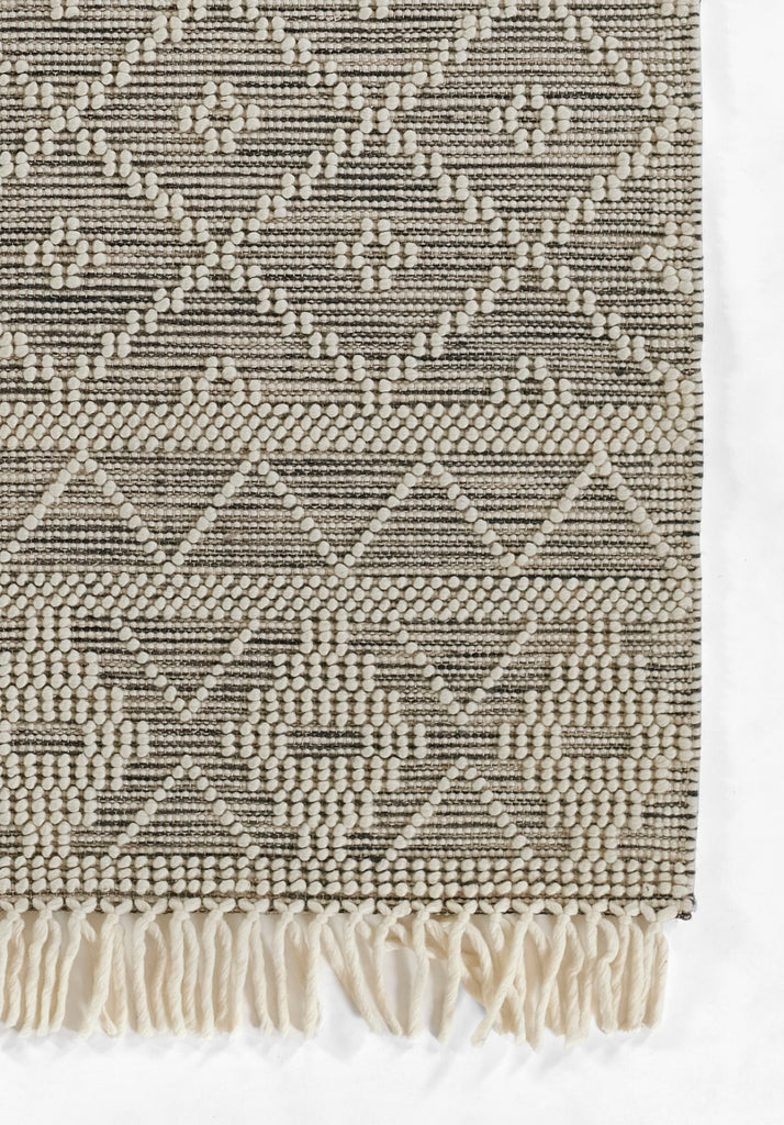 Momeni Boulder BOU-1 Hand Woven Contemporary Geometric Indoor Area Rug Charcoal 9' x 12' BOULDBOU-1CHR90C0