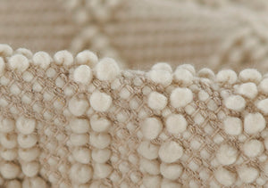 Momeni Boulder BOU-5 Hand Woven Contemporary Geometric Indoor Area Rug Ivory 9' x 12' BOULDBOU-5IVY90C0