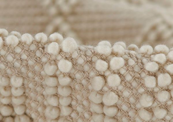 Momeni Boulder BOU-5 Hand Woven Contemporary Geometric Indoor Area Rug Ivory 9' x 12' BOULDBOU-5IVY90C0