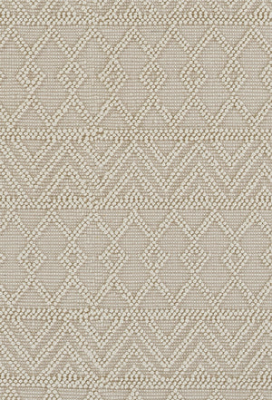 Momeni Boulder BOU-5 Hand Woven Contemporary Geometric Indoor Area Rug Ivory 9' x 12' BOULDBOU-5IVY90C0
