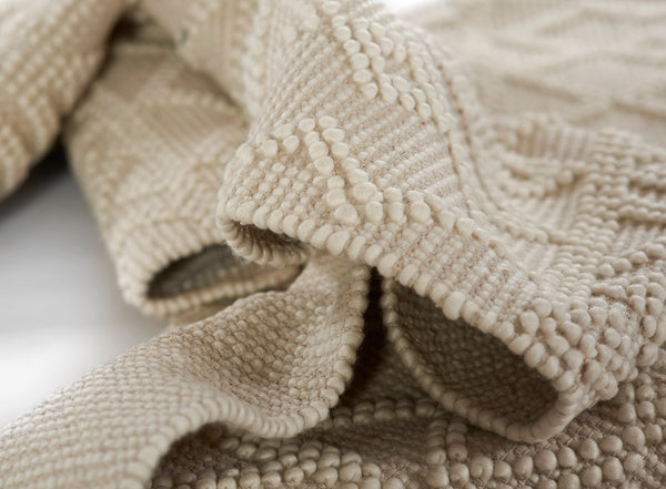 Momeni Boulder BOU-5 Hand Woven Contemporary Geometric Indoor Area Rug Ivory 9' x 12' BOULDBOU-5IVY90C0