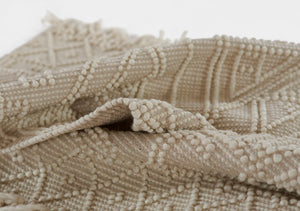 Momeni Boulder BOU-6 Hand Woven Contemporary Geometric Indoor Area Rug Ivory 9' x 12' BOULDBOU-6IVY90C0