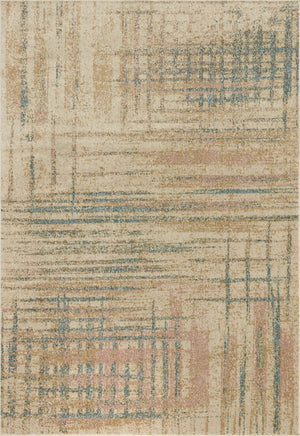 Loloi Bowery BOW-07 100% Polypropylene Pile Power Loomed Contemporary Rug BOWEBOW-07BEML96C6