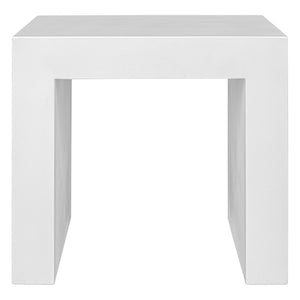 Moe's Home Lazarus Outdoor Stool White BQ-1064-18