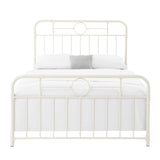 Metal Pipe Queen Bed - Antique White