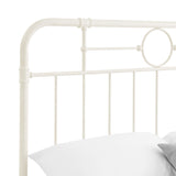 Metal Pipe Queen Bed - Antique White